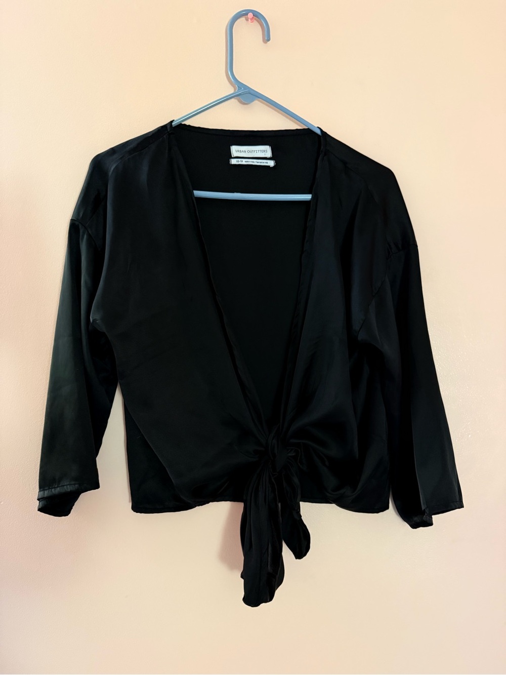 Urban Outfitters Silky Blouse (Tie Front)